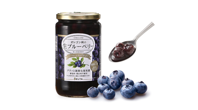 オレゴン州の生ブルーベリーシロップ仕立て