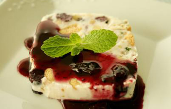 ブルーベリー入りクリームチーズのパルフェ