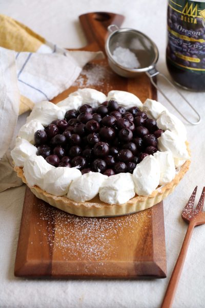 贅沢ブルーベリータルト。