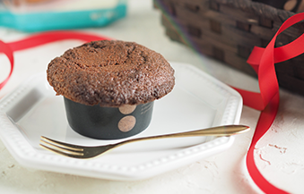 カリふわ新食感！アーモンドフラワーのチョコマフィン