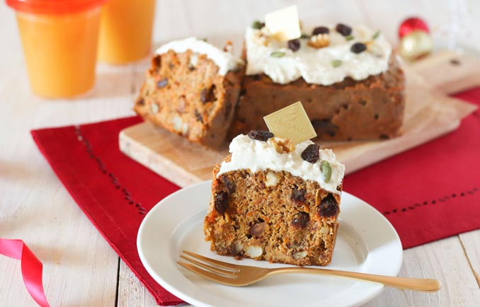 にんじん丸ごと1本！アーモンド香るキャロットケーキ