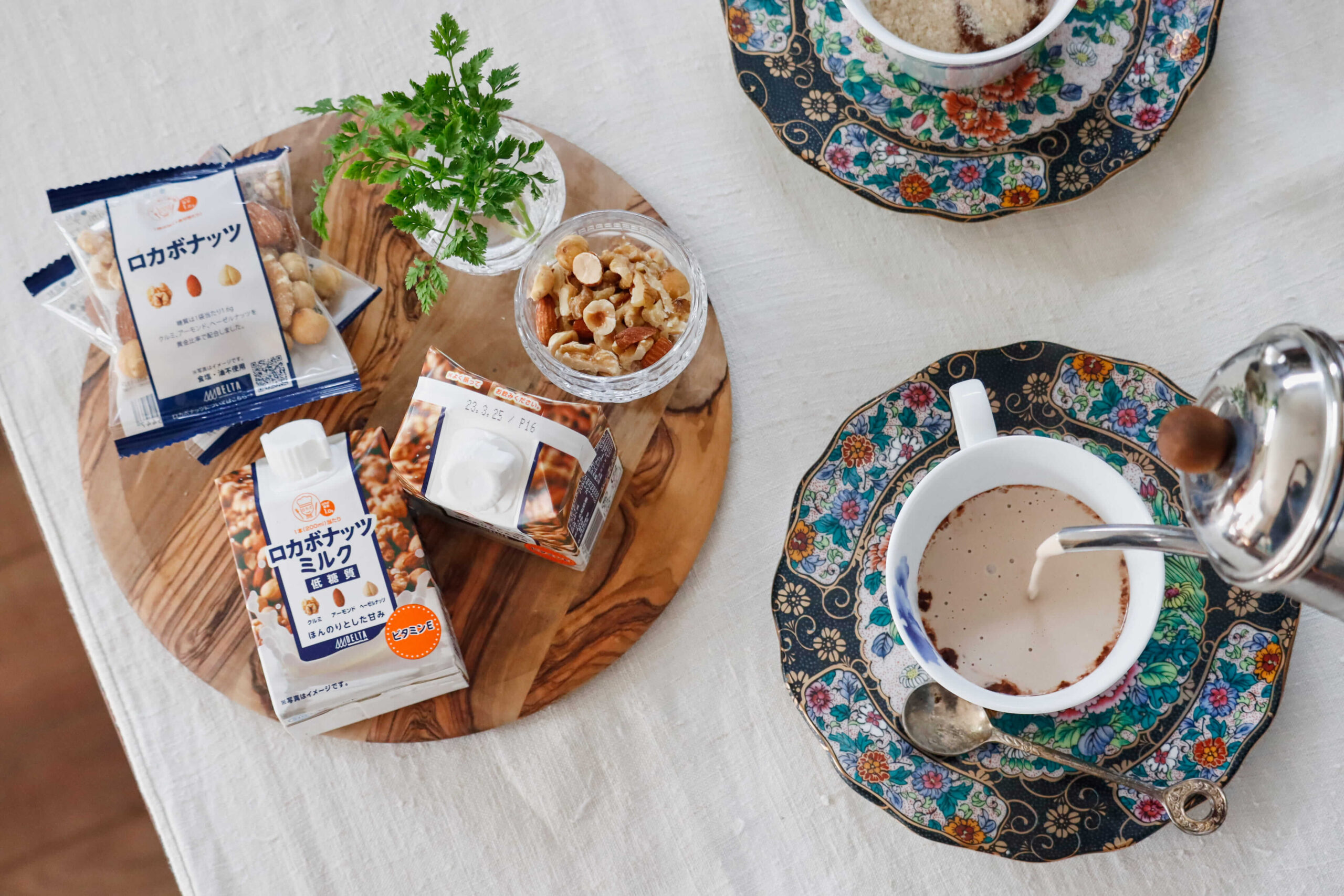 ロカボナッツミルクでココア