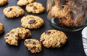 サルタナレーズンとオートミールのグルテンフリークッキー