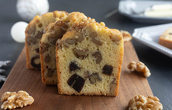 クルミとデーツのパウンドケーキ